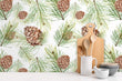 Load image into Gallery viewer, Autumn Fall Woodland Forest Branches and Pine Cones Peel and Stick and Traditional Wallpaper