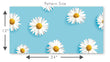 Load image into Gallery viewer, Blue Floral Design with White Daisies Peel and Stick and Traditional Wallpaper: Girl Room Decor