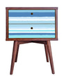 Load image into Gallery viewer, Blue Striped Nautical Peel and Stick and Traditional Wallpaper: Tropical Beach House Decor