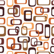 Load image into Gallery viewer, Retro Geometric Fabric, Mid Century Modern Textiles, Orange Brown Pattern Upholstery Material by the Yard, Vintage Mod Decor Fabric