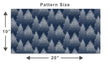 Load image into Gallery viewer, Winter Snow Pine Fabric, Christmas Tree Textiles, Navy and White Holiday Upholstery Material by the Yard, Cozy Winter Decor Fabric