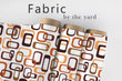Load image into Gallery viewer, Retro Geometric Fabric, Mid Century Modern Textiles, Orange Brown Pattern Upholstery Material by the Yard, Vintage Mod Decor Fabric
