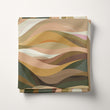 Load image into Gallery viewer, Earth Tone Landscape Fabric, Abstract Mountain Textiles, Neutral Upholstery Material by the Yard, Modern Nature-Inspired Decor Fabric