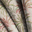 Load image into Gallery viewer, Tropical Palm Fabric, Botanical Textiles, Pink and Green Leaf Material, Tropical Upholstery Fabric by the Yard for Home Décor