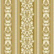 Load image into Gallery viewer, Vintage Gold Baroque Stripe Wallpaper sample.