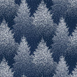 Load image into Gallery viewer, Navy Winter Tree Wallpaper – Snowy Woodland Pattern, Night Forest Wall Decor, Vintage Inspired Nature Design Wallpaper