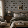 Load image into Gallery viewer, Butterfly Wallpaper – Vintage Entomology Wallcovering, Moody Botanical Decor, Nature Inspired Accent Wall, Victorian Inspired