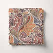 Load image into Gallery viewer, Retro Paisley Fabric by the Yard, 70s Boho Floral Fabric, Vintage Inspired Upholstery, Peach Pink Mauve Fabric for Curtains & Home Decor