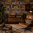Load image into Gallery viewer, Arlo Vintage Retro Tape Cassette Peel and Stick and Traditional Wallpaper