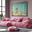 Load image into Gallery viewer, Vintage Carnival Ferris Wheel Wall Art Print