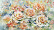 Load image into Gallery viewer, Soft Floral Rose Bouquet Painting Samsung Frame TV Digital Art