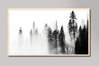 Load image into Gallery viewer, Black and White Misty Forest Landscape Samsung Frame TV Digital Art