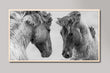 Load image into Gallery viewer, Black and White Horses Samsung Frame TV Digital Art