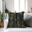 Load image into Gallery viewer, Art Deco Throw Pillow for Couch Sofa or Bed, Moody Cushion, Antique Interior, Art Nouveau Style, Botanical Decor, Cushion & Insert
