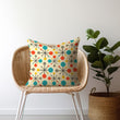Load image into Gallery viewer, Retro Throw Pillow for Couch Sofa or Bed, Mid Century Modern Cushion, Vintage Interiors, Starburst Style, Geometric Decor, Cushion & Insert