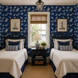 Load image into Gallery viewer, Blue Sea Life Nautical Crab, Fish and Starfish Peel and Stick and Traditional Wallpaper
