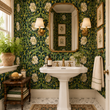 Load image into Gallery viewer, The Ambury Victorian Art Nouveau Floral Peel and Stick and Traditional Wallpaper
