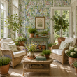 Load image into Gallery viewer, Parnie Gardens Wildflower Peel and Stick and Traditional Wallpaper
