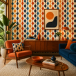 Load image into Gallery viewer, Corbin Bold Mid-Century Modern Peel and Stick and Traditional Wallpaper
