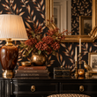 Load image into Gallery viewer, Cicerly Road Gold Leaves Peel and Stick and Traditional Wallpaper
