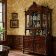 Load image into Gallery viewer, Victoria Gold Damask Victorian Peel and Stick and Traditional Wallpaper
