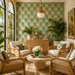 Load image into Gallery viewer, Castle Mews Elegant Art Deco Peel and Stick and Traditional Wallpaper

