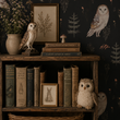 Load image into Gallery viewer, Templeton Road Moody Owl Woodlands Peel and Stick and Traditional Wallpaper
