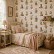 Load image into Gallery viewer, Woodland Critters Vintage Fairytale Forest Animals Peel and Stick and Traditional Wallpaper
