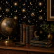 Load image into Gallery viewer, Zelda Moody Moon and Stars Peel and Stick and Traditional Wallpaper
