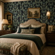 Load image into Gallery viewer, Elanore Victorian Botanical Damask Bird Peel and Stick and Traditional Wallpaper

