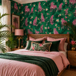 Load image into Gallery viewer, Chambre Cheetah Eclectic Jungle Peel and Stick and Traditional Wallpaper
