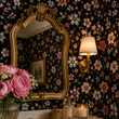 Load image into Gallery viewer, Addilyn Moody Dark Flower Garden Peel and Stick and Traditional Wallpaper
