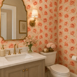 Load image into Gallery viewer, Clara Rose Victorian Shabby Chic Pink Roses Peel and Stick and Traditional Wallpaper
