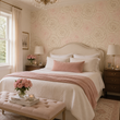 Load image into Gallery viewer, Amanda Circle Neutral Rose Peel and Stick and Traditional Wallpaper
