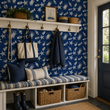 Load image into Gallery viewer, Blue Sea Life Nautical Crab, Fish and Starfish Peel and Stick and Traditional Wallpaper
