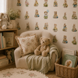 Load image into Gallery viewer, Woodland Critters Vintage Fairytale Forest Animals Peel and Stick and Traditional Wallpaper
