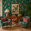 Load image into Gallery viewer, Chambre Cheetah Eclectic Jungle Peel and Stick and Traditional Wallpaper

