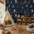 Load image into Gallery viewer, Bradley Boulevard Cute Animal Peel and Stick and Traditional Wallpaper
