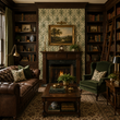 Load image into Gallery viewer, Shakespeare Crescent Victorian Damask Peel and Stick and Traditional Wallpaper
