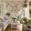 Load image into Gallery viewer, Liza Mae Watercolor Botanical Floral  Peel and Stick and Traditional Wallpaper
