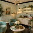 Load image into Gallery viewer, Judith Avenue Retro Vintage Green Peel and Stick and Traditional Wallpaper
