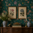 Load image into Gallery viewer, Emerald Drive Chinoiserie Peel and Stick and Traditional Wallpaper
