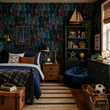 Load image into Gallery viewer, Raglan Close Moody Bold Nautical Peel and Stick and Traditional Wallpaper
