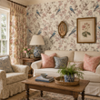 Load image into Gallery viewer, Wilna Road Botanical Bird Peel and Stick and Traditional Wallpaper
