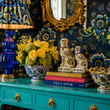 Load image into Gallery viewer, Doverridge Gardens Dark Floral Peel and Stick and Traditional Wallpaper
