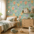 Load image into Gallery viewer, Wells Rise Way Hot Air Balloon Peel and Stick and Traditional Wallpaper
