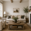 Load image into Gallery viewer, Delisle Road White Herringbone Peel and Stick and Traditional Wallpaper
