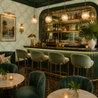 Load image into Gallery viewer, Judith Avenue Retro Vintage Green Peel and Stick and Traditional Wallpaper
