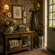 Load image into Gallery viewer, Dimson Crescent Victorian Floral Peel and Stick and Traditional Wallpaper
