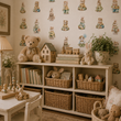 Load image into Gallery viewer, Woodland Critters Vintage Fairytale Forest Animals Peel and Stick and Traditional Wallpaper
